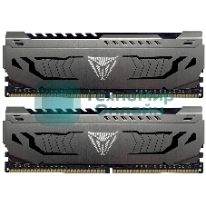 Оперативная память Patriot Viper Steel, DDR4, 16GB (2x8 GB), 3600 MHz, CL18, DIMM, радиатор, черный