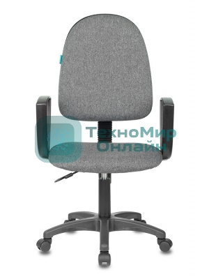 Кресло Бюрократ CH-1300N/3C1 серый, экокожа, 120 кг, механизм качания