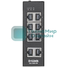 Коммутатор D-Link DIS-100E-8W/A1A, L2 Unmanaged Industrial Switch with 8 10/100Base-TX ports.1K Mac address, 802.3x Flow Control, Stand-alone, Auto MDI/MDI-X for each port, D-link Green technology, Metal case,