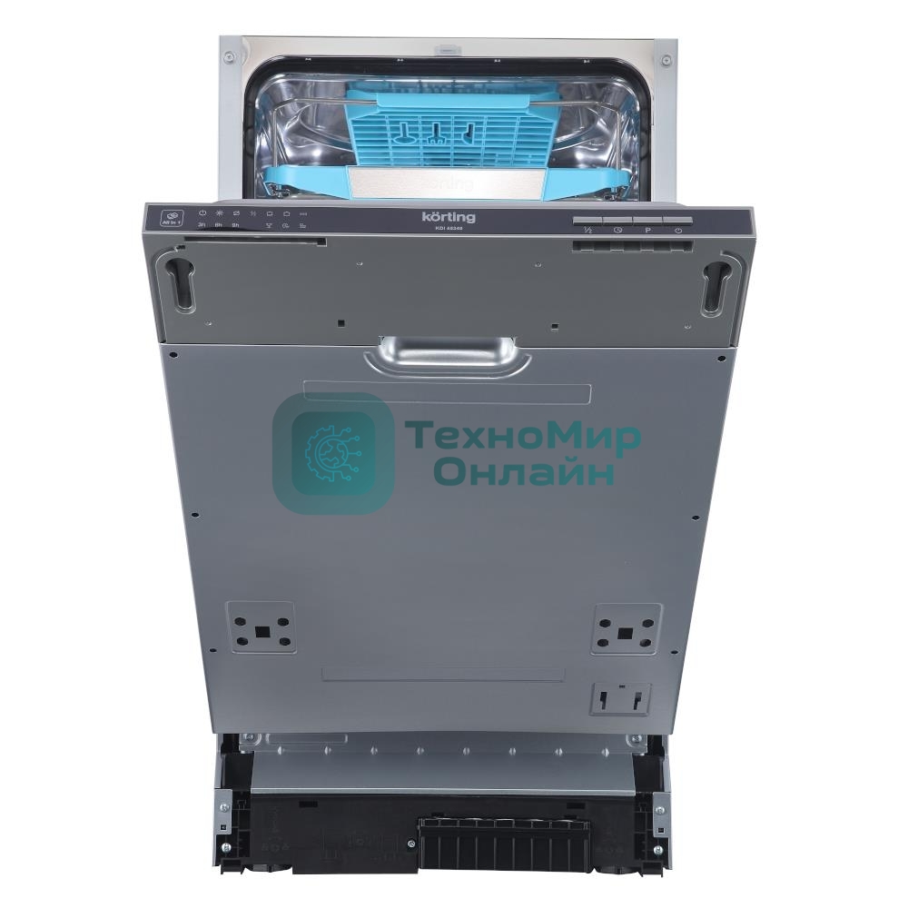 Встраиваемая посудомоечная машина Korting KDI 45340, черный, 44.8 см, 10 компл., 49 дБ, класс A++