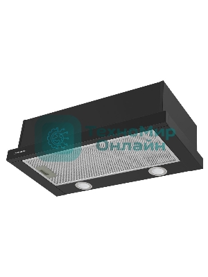 Вытяжка встраиваемая Maunfeld VS Fast 60 черный, 60 см, 850 куб. м/ч, 47 дБ