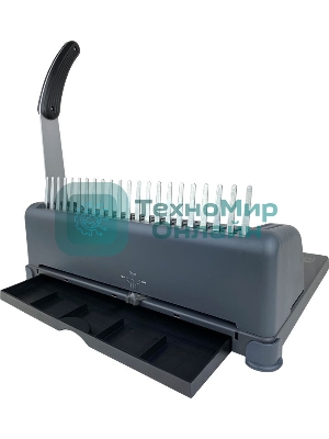 Переплетчик ГЕЛЕОС БП-12 на пластиковую пружину, А4, ручная перфорация 12 листов, переплет макс до 500 л., глубина перфорации 3,5-5,5 мм