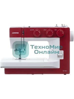 Швейная машина Janome 1522RD 25 операции, петля автомат, верт. челнок, нитевдеватель, мягкий, подарочный набор (шпульки, ножницы, сантиметровая лента, игольница)