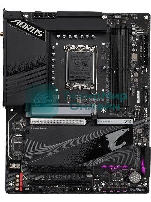 Материнская плата Gigabyte Z790 AORUS ELITE AX, LGA 1700, Intel Z790, 4xDDR5, 6xSATA, 4xM.2, 1xPCI-E 5.0 x16, 1xPCI-E 3.0 x4, 1xDP, 1xHDMI, 1x 2.5Gb LAN, 2xUSB-A 2.0, 3xUSB-A 3.2 Gen 1, 2xUSB-A 3.2 Gen 2, 1xUSB-C 3.2 Gen 2x2, 7.1, ATX