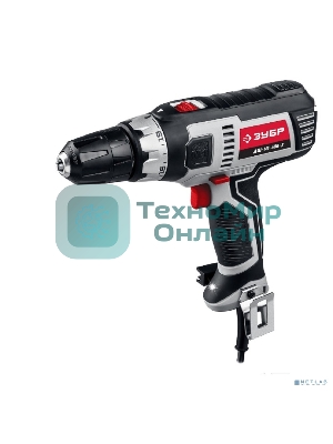 Дрель-шуруповерт сетевой ЗУБР ДШ-М1-400-2, Сетевая, 400Вт