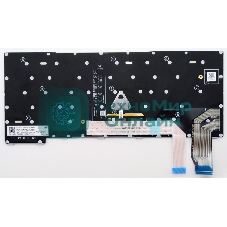 Клавиатура для ноутбука Lenovo ThinkPad X13 Gen 3 серая с подсветкой