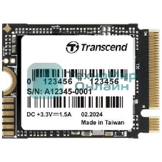 Накопитель SSD Transcend SSD MTE310S, 512Gb, M.2(22x30мм), NVMe, PCIe 4x4, 3D TLC, R/W 3300/1700 Mb/s, IOPs 330 000/690 000, TbW 300, DWPD 0.33, DRAM-less (5 лет)