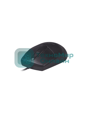 Мышь проводная A4Tech OP-720 черный, 1200 dpi, USB, кнопки - 3