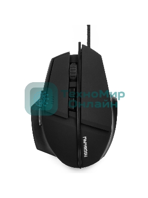 Мышь проводная Гарнизон GM-740G черный, 3200 dpi, USB, кнопки - 7