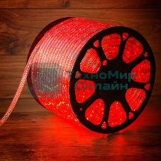 Дюралайт LED, постоянное свечение (2W) - красный, 30 LED/м, бухта 100м