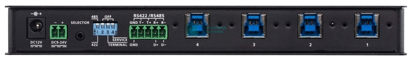 Переключатель ATEN 4 x 4 USB 3.2 Gen 1 Industrial Hub Switch