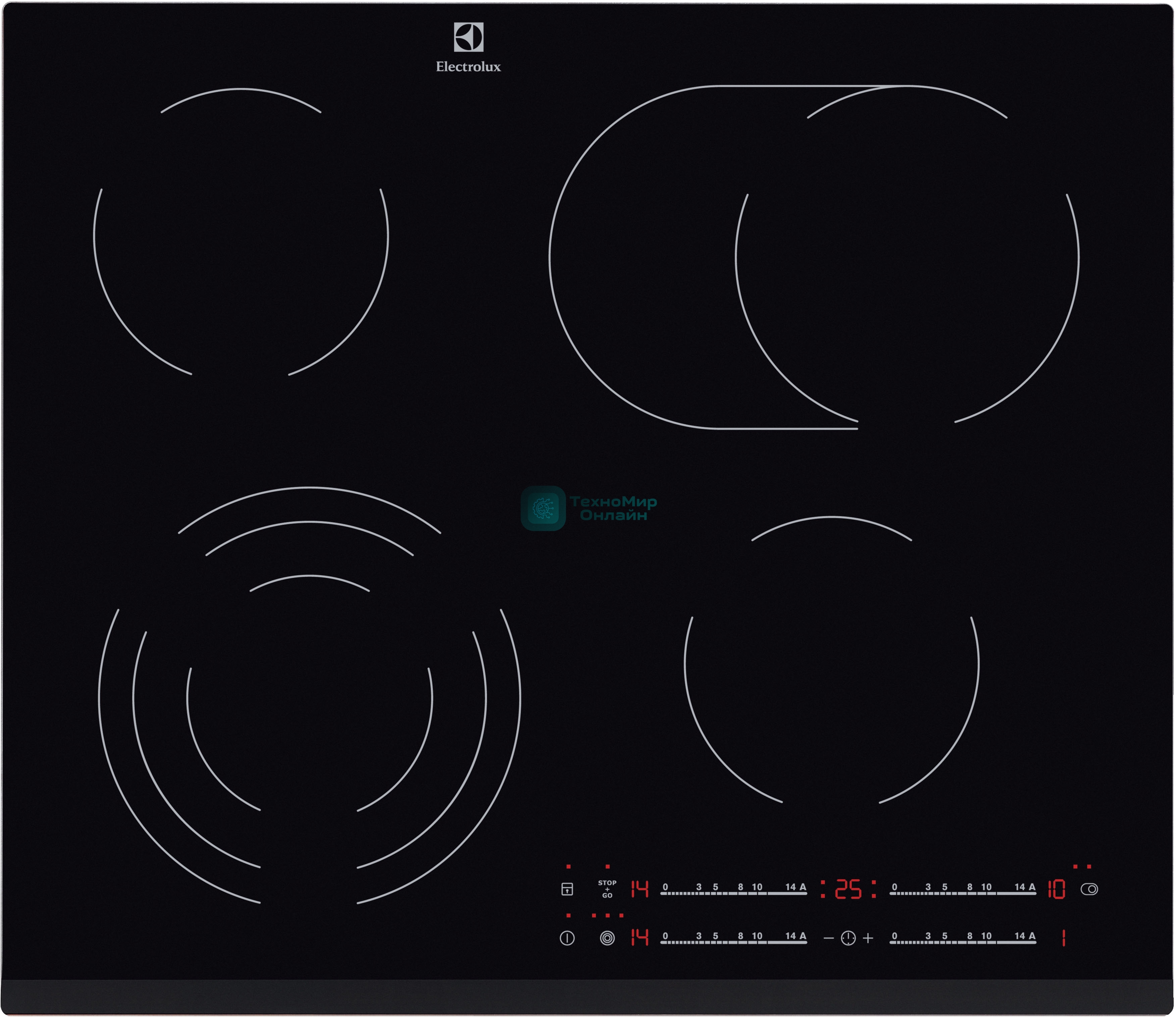 Встраиваемая электрическая панель Electrolux EHF6547FXK