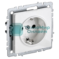 Розетка с з/к/ш IEK BRITE 16А РС14-1-0-БрБ белый