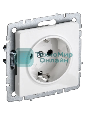 Розетка с з/к/ш IEK BRITE 16А РС14-1-0-БрБ белый