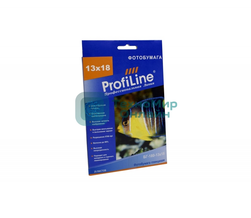 БГ-180-13х18-25 Фотобумага глянцевая, 180 г/м2, 13х18, 25 л, 2880 dpi