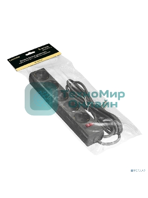 Сетевой фильтр ExeGate EX221188RUS SP-5-5B (5 розеток, 5 м, евровилка, черный)