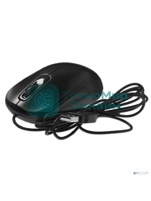 Мышь проводная Genius DX-110 черный, 1000 dpi, USB, кнопки - 3