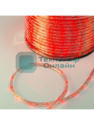 Дюралайт LED, постоянное свечение (2W) - красный, 30 LED/м, бухта 100м