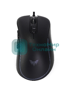 Мышь проводная Crown CMGM-902 черный, 7200 dpi, USB, кнопки - 7