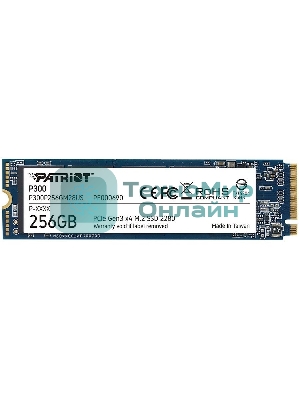 Накопитель SSD Patriot P300, 256Gb, PCIe 3.0 x4, M.2 2280, NVMe, R/W 1700/1100
