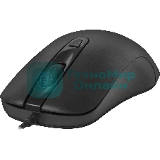 Мышь проводная Defender Classic MB-230 черный, 1600 dpi, USB, кнопки - 4