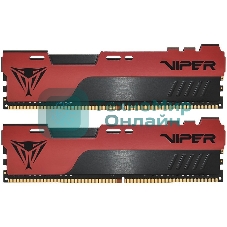 Оперативная память Patriot Viper Elite II, DDR4, 64GB (2x32 GB), 3600 MHz, CL20, DIMM, радиатор, красный/черный