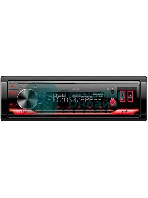 Автомагнитола ACV AVS-928BR, 1 DIN, Bluetooth, USB Type-A, AUX