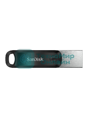 Флешка USB Sandisk IX60N iXpand GO (SDIX60N-128G-GN6NE), 128Gb, USB 3.0/Lightning, R/W 150/70, черный/серебристый