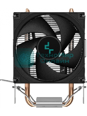 Кулер для процессора DEEPCOOL AG200 черный, 92 мм, алюминий/медь, 3050 об/мин, 30.5 дБ, 4 pin, 100 Вт, 133 мм