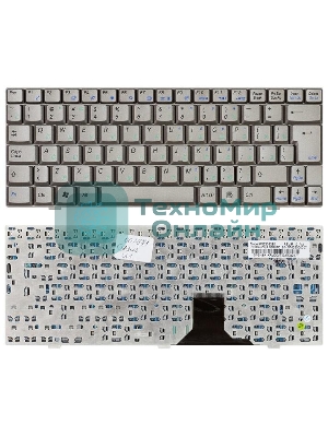 Клавиатура для ноутбука Asus U1 U1F U1E серебристая