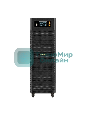 Источник бесперебойного питания On-line ExeGate PowerExpert TL-575-6kVA.192V.LCD.AVR.T.USB.RS232.SNMP 6000VA/6000W, On-Line, PF=1, LCD, клеммы, RS232, USB, SNMP-slot, встроенные батареи 12V 7.2Ah - 16шт, возможность подключения до 4 внешних батарейных блоков 192В, Tower, металлический корпус на колесиках, черный