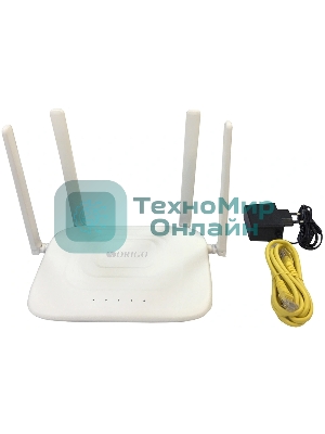 Беспроводной двухдиапазонный маршрутизатор AC1200, 1x1000Base-T WAN, 3x1000Base-T LAN, 4 внешние антенны 5 dBi