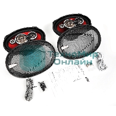 Колонки автомобильные Ural DDB AS-D6941 250Вт 15x23см (6x9дюйм) (ком.:2кол.) коаксиальные четырехполосные