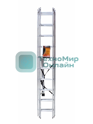 Лестница алюминиевая трехсекционная ЛА 3х10 Вихрь