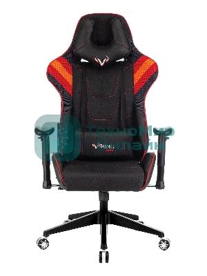 Кресло игровое Бюрократ VIKING 4 AERO RED две подушки черный/красный искусст.кожа/ткань