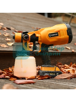 Краскопульт электрический Deko DKSG20K2 120Вт бак:800мл 100-200мл/мин