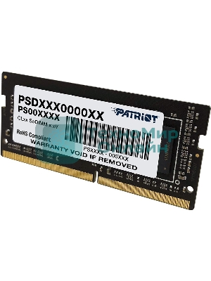 Оперативная память Patriot Signature, DDR4, 8GB (1x8 GB), 3200 MHz, CL22, SO-DIMM