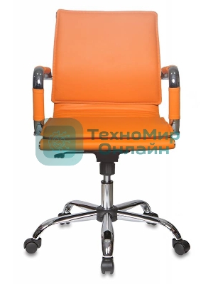 Кресло Бюрократ CH-993-Low/orange оранжевый, экокожа