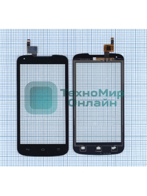 Сенсорное стекло (тачскрин) для Huawei Ascend Y520 (D2Y520-U22), черное