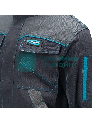 Куртка профессиональная рабочая, 97% хлопок 3% спандекс, XL Gross