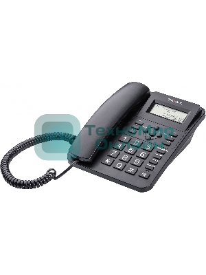 Телефон проводной teXet TX-264 черный