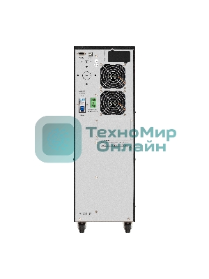 Источник бесперебойного питания On-line ExeGate PowerExpert TL-575-6kVA.192V.LCD.AVR.T.USB.RS232.SNMP 6000VA/6000W, On-Line, PF=1, LCD, клеммы, RS232, USB, SNMP-slot, встроенные батареи 12V 7.2Ah - 16шт, возможность подключения до 4 внешних батарейных блоков 192В, Tower, металлический корпус на колесиках, черный