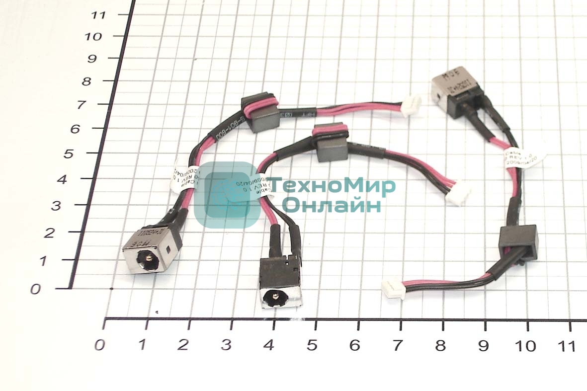 Разъем для ноутбука HY-DE011 Dell Mini 9 (910),10 (1010) с кабелем