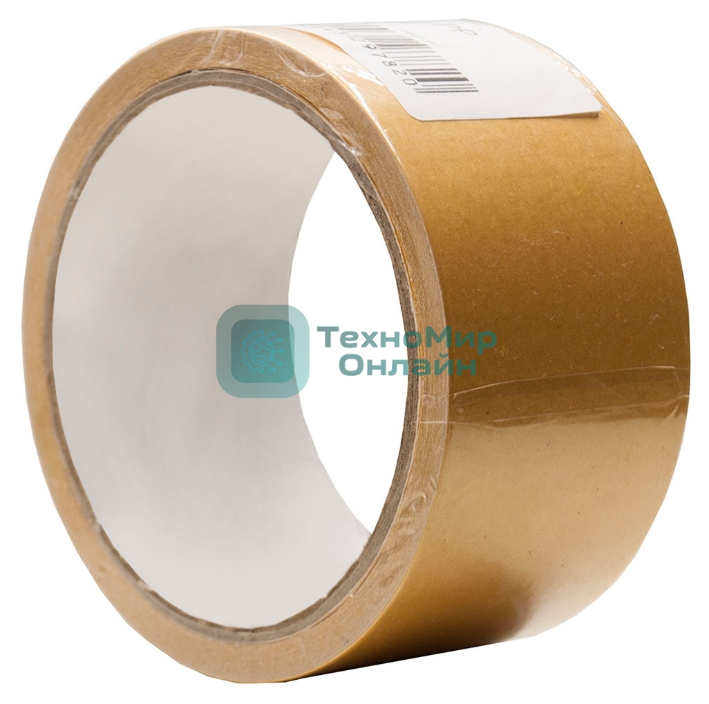 Клейкая лента двухсторонняя Silwerhof ECO белая, ширина 48мм, длина 10м полипропилен