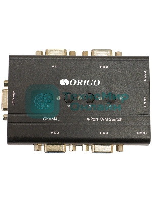 KVM-переключатель ORIGO OKVM4U/A1A, 4-портовый, с портами VGA и USB