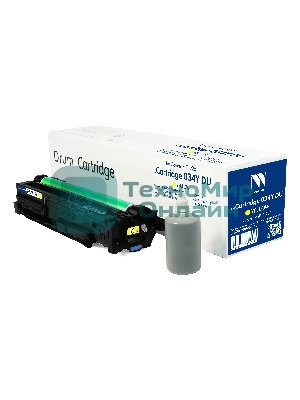 Блок фотобарабана NVPrint совместимый NV-034Y DU Yellow для Canon iR C1225 (34000k)