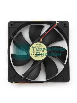 Вентилятор для корпуса Gembird черный, 120 мм, 2000 об/мин, 38 дБ, 3 pin