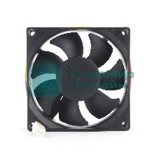 Вентилятор для корпуса Gembird черный, 80 мм, 2000 об/мин, 23 дБ, 3 pin