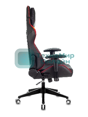 Кресло игровое Бюрократ VIKING 4 AERO RED две подушки черный/красный искусст.кожа/ткань