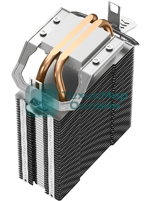 Кулер для процессора DEEPCOOL AG200 черный, 92 мм, алюминий/медь, 3050 об/мин, 30.5 дБ, 4 pin, 100 Вт, 133 мм